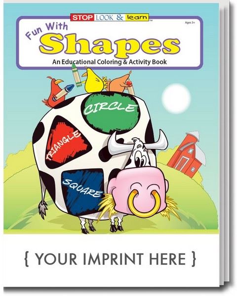 SC0229 Fun with Shapes Coloring and Activity Book With Custom Imprint